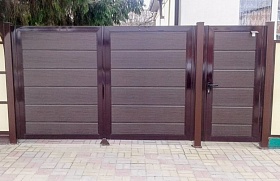 Купить Автоматические ворота для дачи с калиткой DoorHan